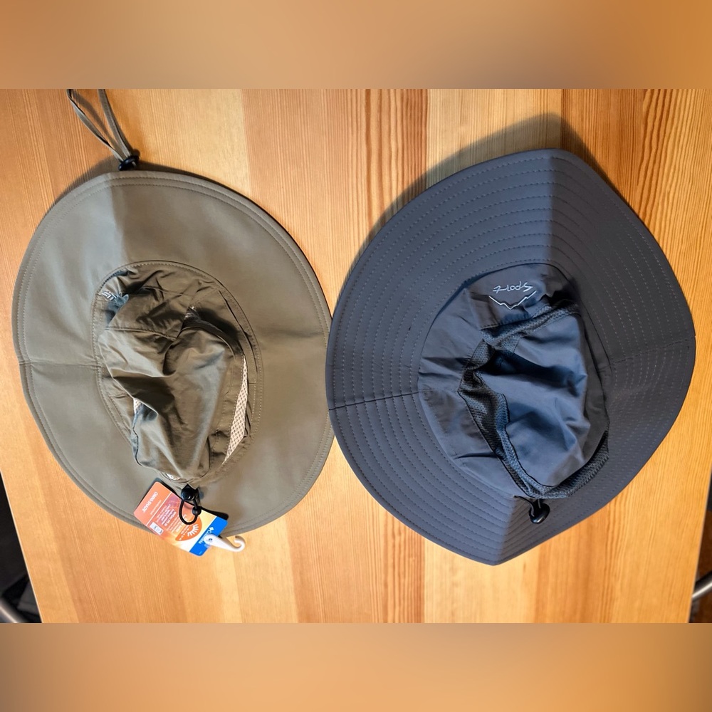 Columbia Olive and Gray Sport Sun hats